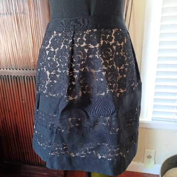 J. Crew Dresses & Skirts - J.Crew Lace Floral Stripe Skirt